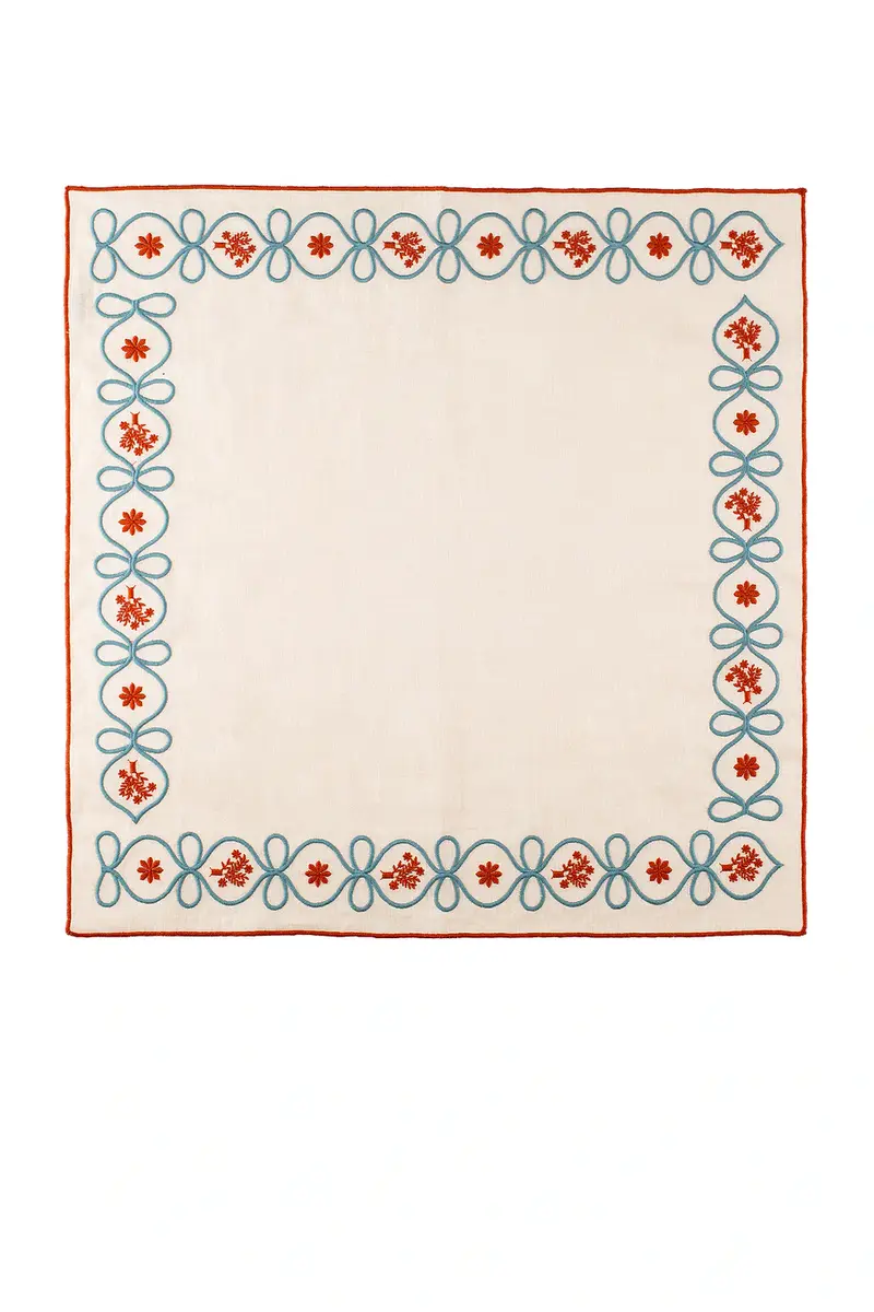 Misette Embroidered Linen Napkins Set Of 4 | Thumbnail 2 Misette Embroidered Linen Napkins Set Of 4 | Thumbnail 2