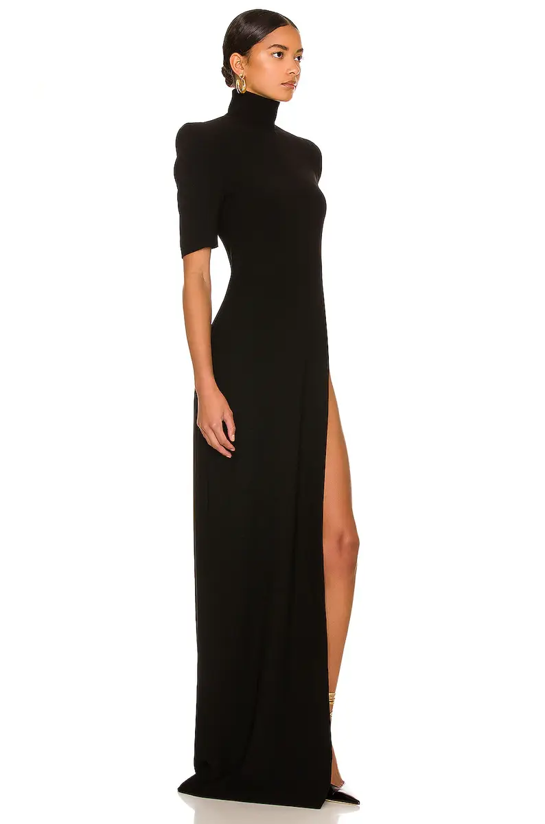 Mônot High Slit T-Neck Gown | Thumbnail 2