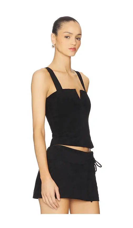 Amanda Uprichard x REVOLVE Nia Suede Top | Thumbnail 2 Amanda Uprichard x REVOLVE Nia Suede Top | Thumbnail 2