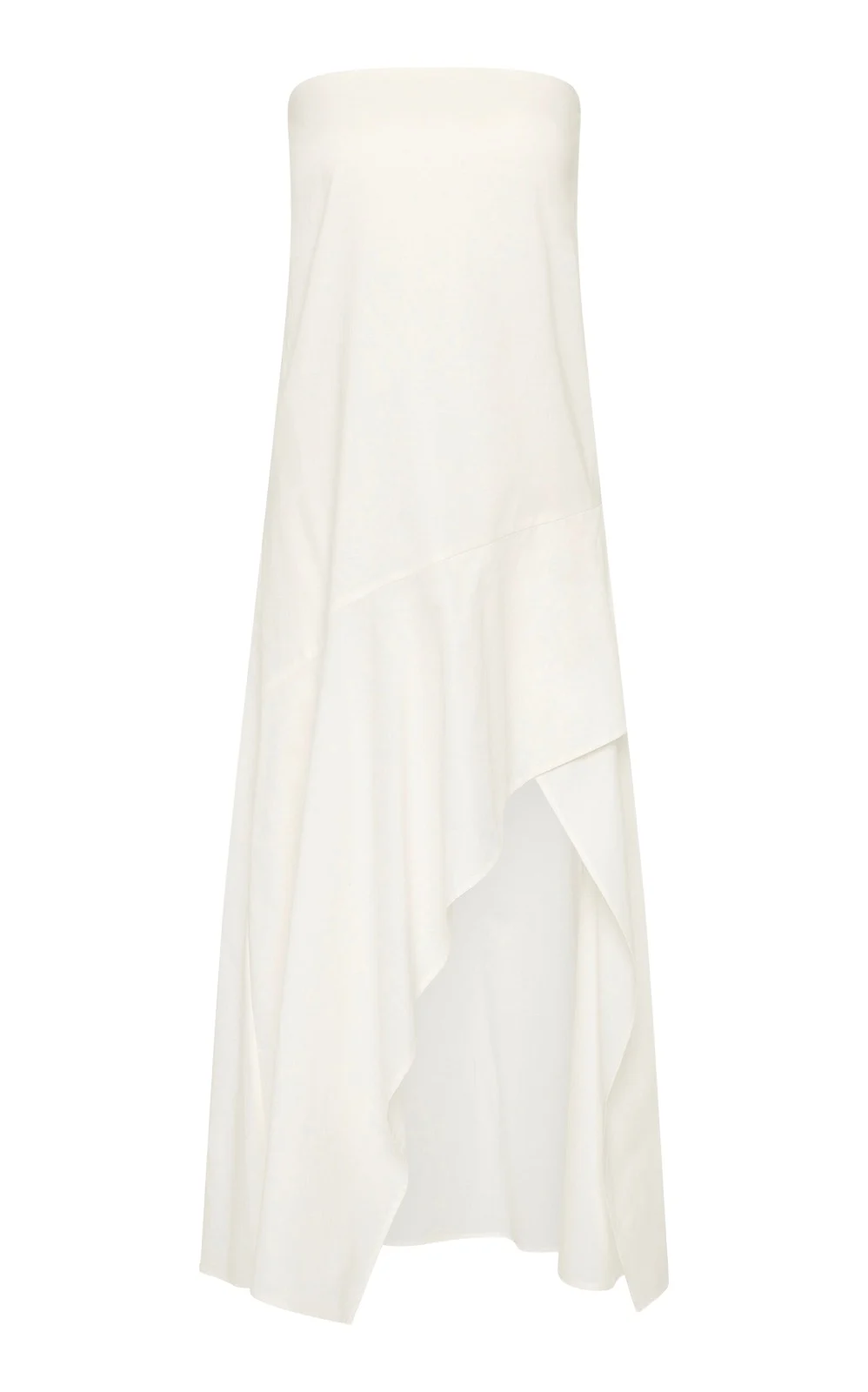 Strapless Cotton Oxford Midi Dress Strapless Cotton Oxford Midi Dress