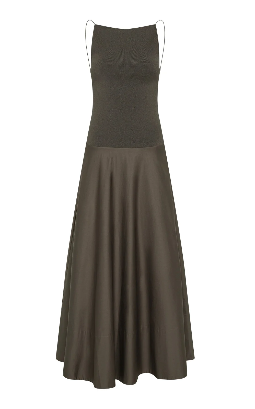 St. Agni Backless Circle-Hem Maxi Dress