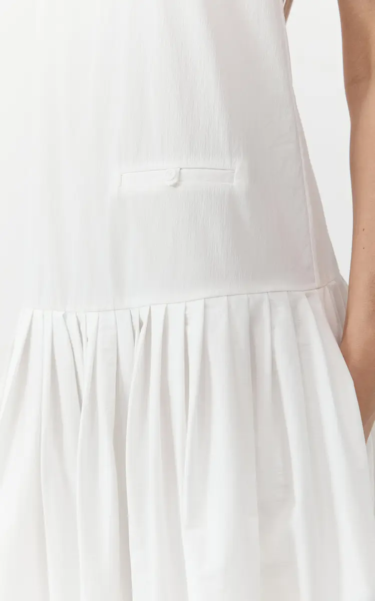 St. Agni Pleated Cotton-Blend Midi Dress | Thumbnail 19