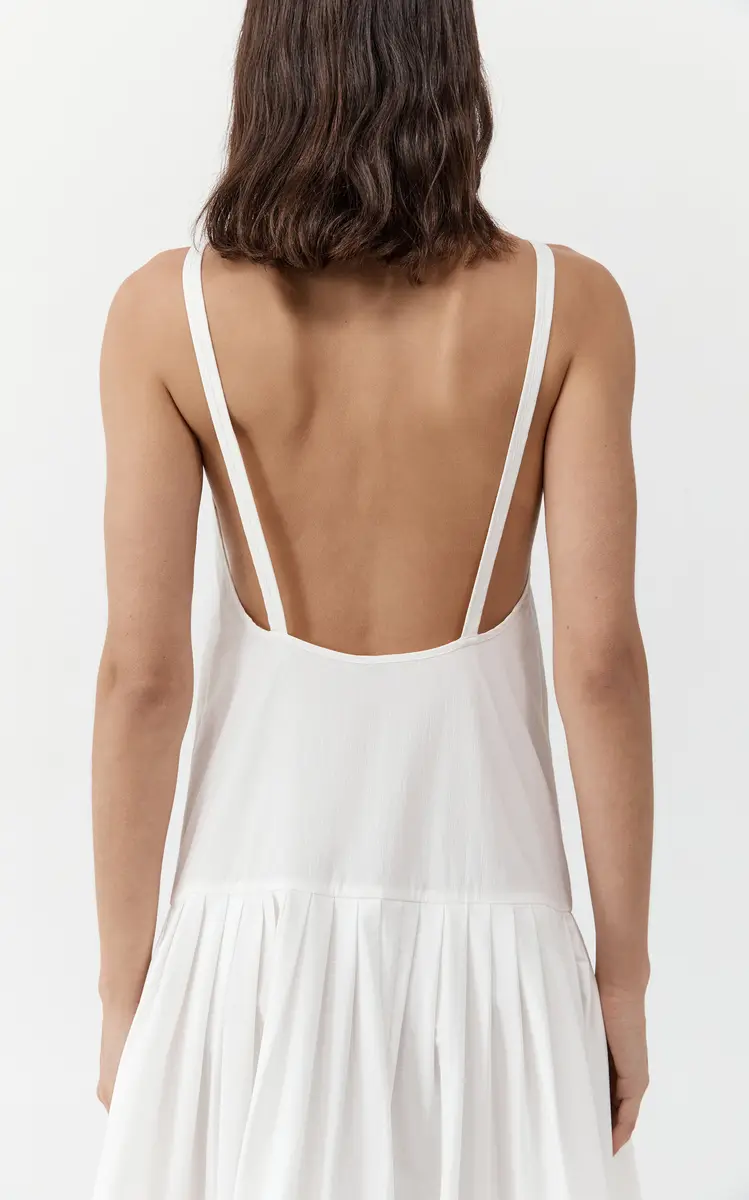 St. Agni Pleated Cotton-Blend Midi Dress | Thumbnail 26