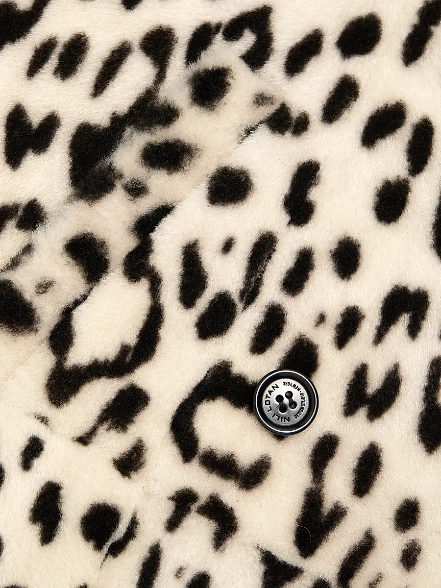 Nili Lotan Women's Crystal Leopard Print Duster Coat - Snow Leopard | Thumbnail 7 Nili Lotan Women's Crystal Leopard Print Duster Coat - Snow Leopard | Thumbnail 7