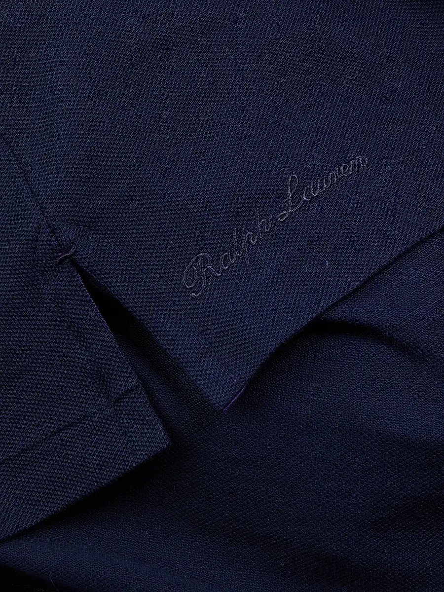 Ralph Lauren Purple Label Men's Cotton-Cashmere Piqué Polo Shirt | Thumbnail 6 Ralph Lauren Purple Label Men's Cotton-Cashmere Piqué Polo Shirt | Thumbnail 6