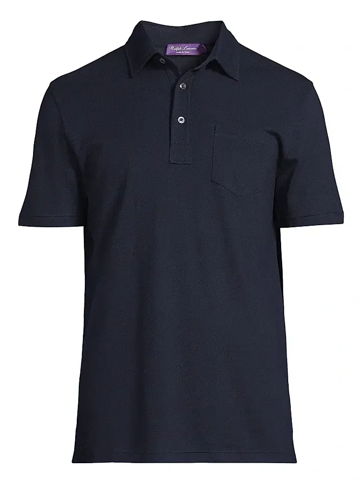 Men's Cotton-Cashmere Piqué Polo Shirt