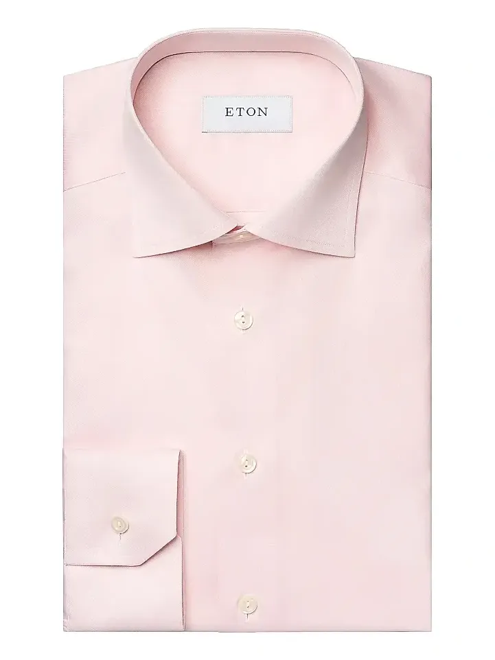 Men's Cotton-Twill Contemporary-Fit Dress Shirt Men's Cotton-Twill Contemporary-Fit Dress Shirt
