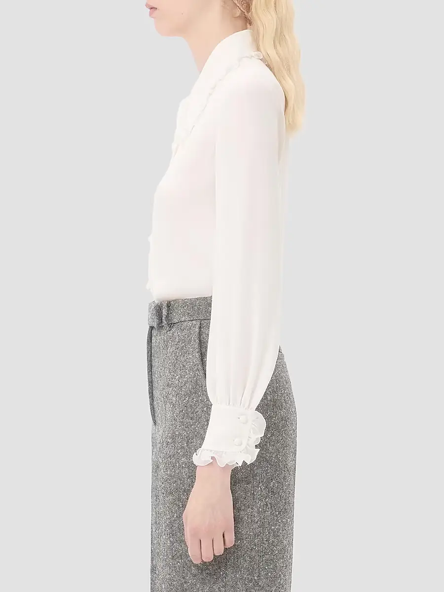 Valentino Garavani Women's Crepe De Chine Shirt | Thumbnail 3 Valentino Garavani Women's Crepe De Chine Shirt | Thumbnail 3