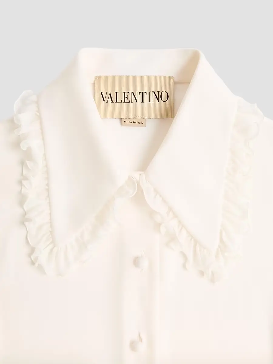 Valentino Garavani Women's Crepe De Chine Shirt | Thumbnail 6 Valentino Garavani Women's Crepe De Chine Shirt | Thumbnail 6