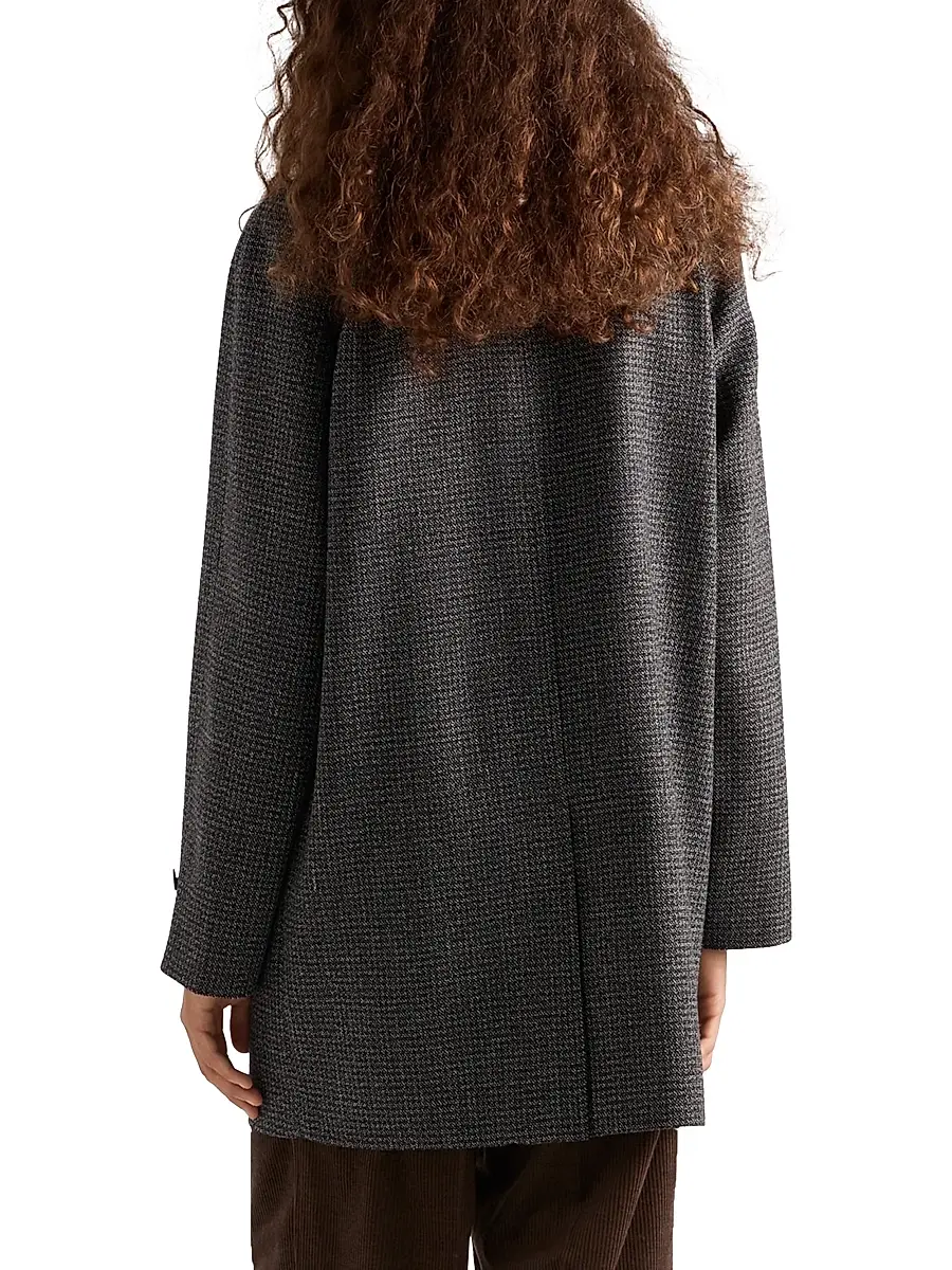 Prada Men's Wool Coat - Black | Thumbnail 3