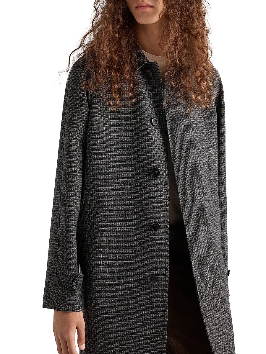 Prada Men's Wool Coat - Black | Thumbnail 4