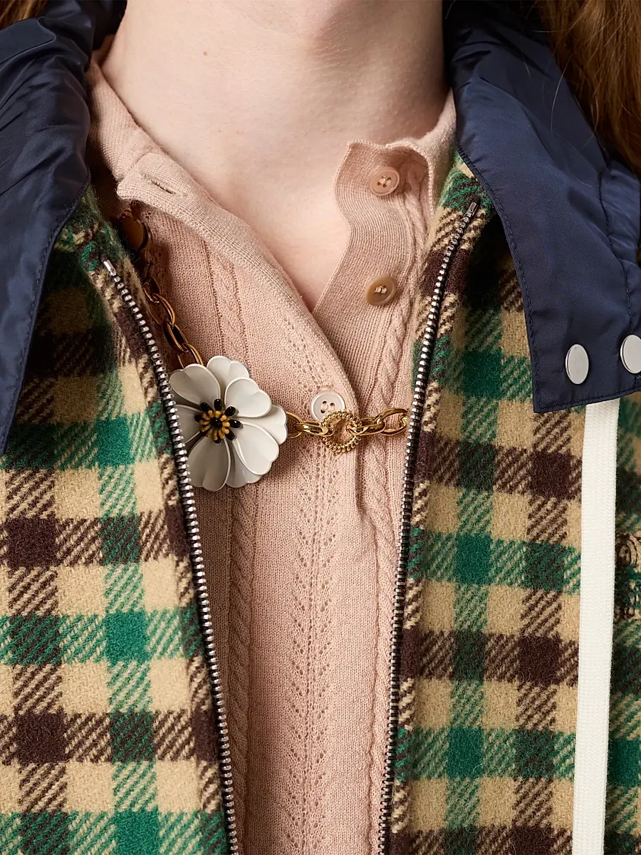 Miu Miu Women's Cashmere Polo Sweater - Pink | Thumbnail 6 Miu Miu Women's Cashmere Polo Sweater - Pink | Thumbnail 6