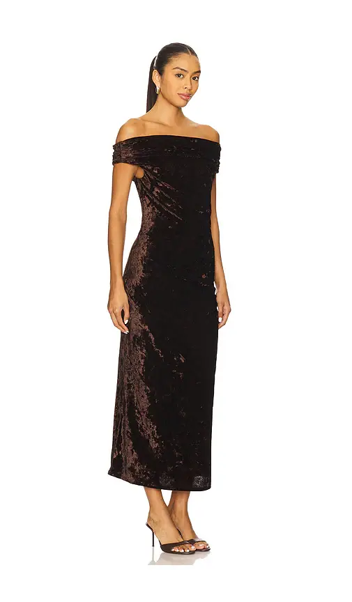 Line & Dot Brylie Velvet Maxi Dress | Thumbnail 2