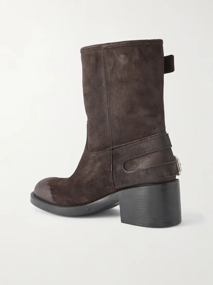 Chloé Dakota Buckled Suede Ankle Boots | Thumbnail 3 Chloé Dakota Buckled Suede Ankle Boots | Thumbnail 3