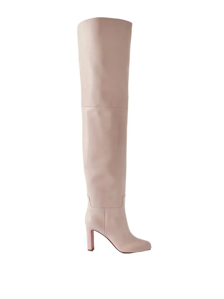 Christian Louboutin Loo 85 Leather Over-the-knee Boots | Image 1 Christian Louboutin Loo 85 Leather Over-the-knee Boots | Image 1
