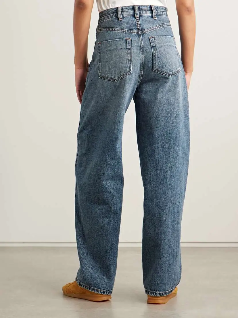RÙADH The Rhone Paneled High-rise Barrel-leg Jeans | Thumbnail 4 RÙADH The Rhone Paneled High-rise Barrel-leg Jeans | Thumbnail 4