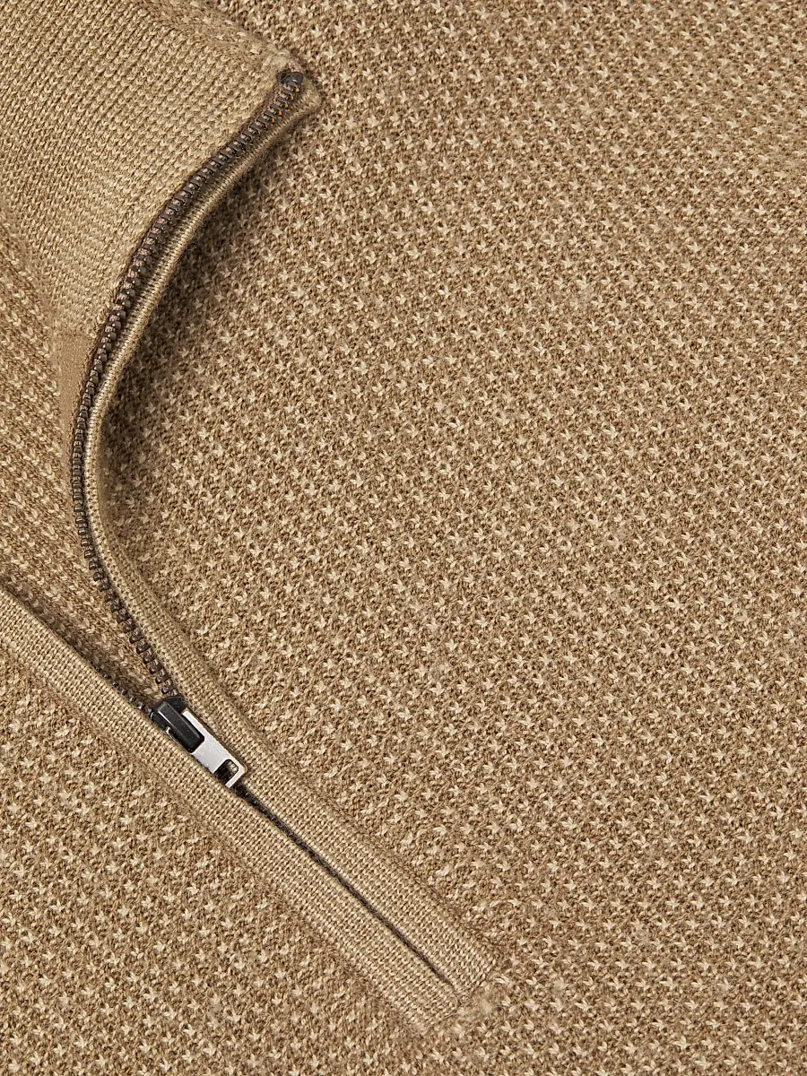 Vince Men's Geo-Jacquard Quarter-Zip Sweater | Thumbnail 6 Vince Men's Geo-Jacquard Quarter-Zip Sweater | Thumbnail 6