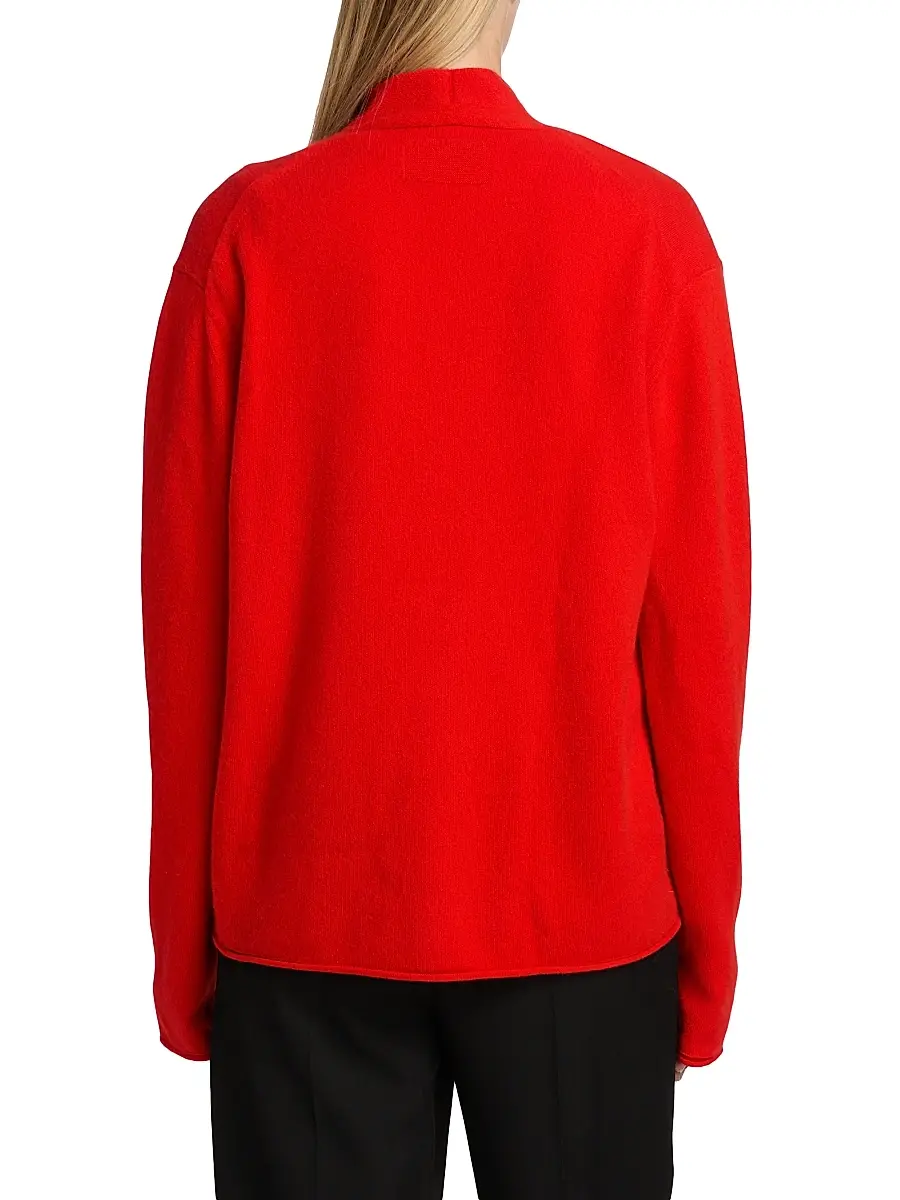 Guest in Residence Women's Everywear Cashmere Cardigan - Chili | Thumbnail 5 Guest in Residence Women's Everywear Cashmere Cardigan - Chili | Thumbnail 5