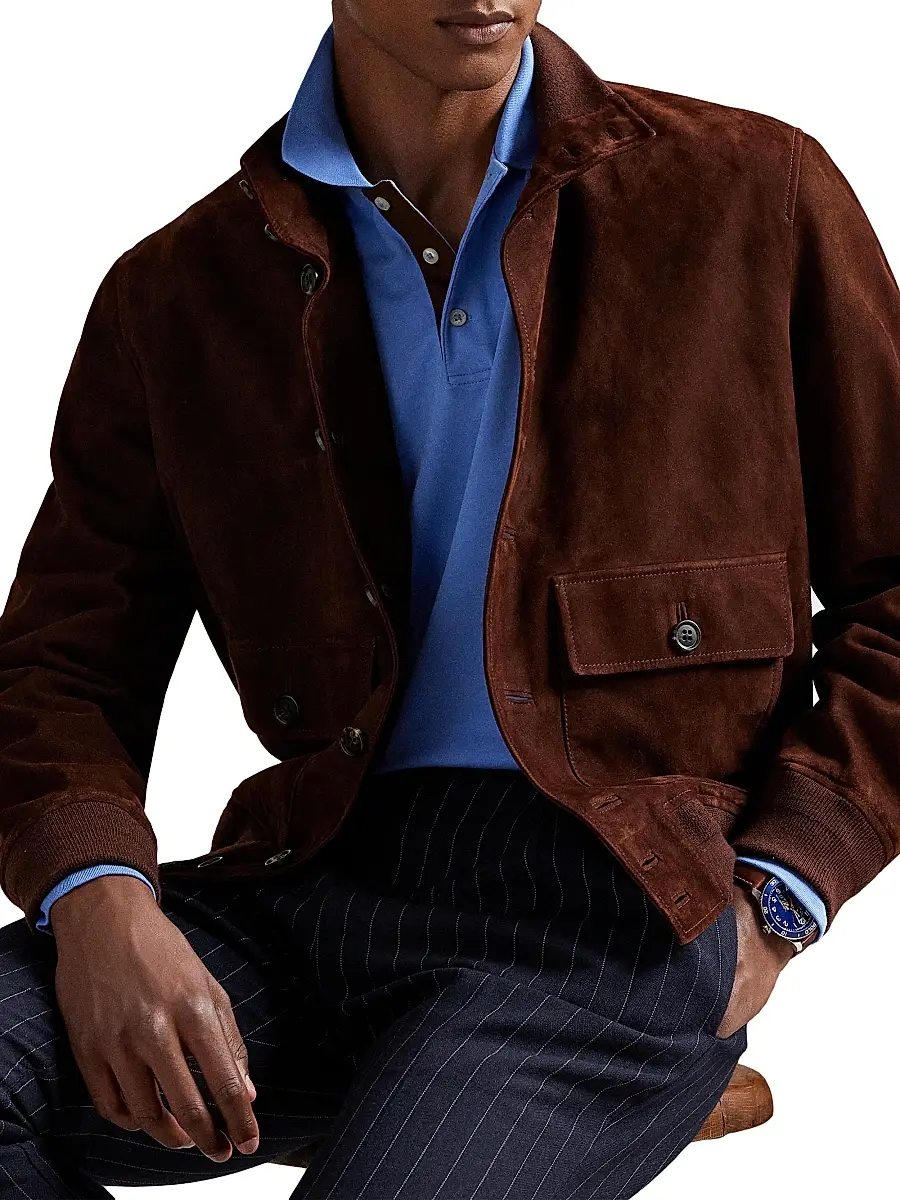 Polo Ralph Lauren Men's Long Sleeve Polo Shirt - Fall Blue | Thumbnail 5 Polo Ralph Lauren Men's Long Sleeve Polo Shirt - Fall Blue | Thumbnail 5