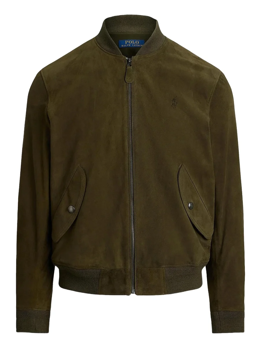 Polo Ralph Lauren Men's Suede Zip-Front Bomber Jacket