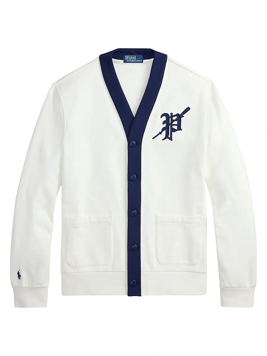 Polo Ralph Lauren Men's Logo-Embroidered Striped Cardigan - Nevis | Image 1 Polo Ralph Lauren Men's Logo-Embroidered Striped Cardigan - Nevis | Image 1