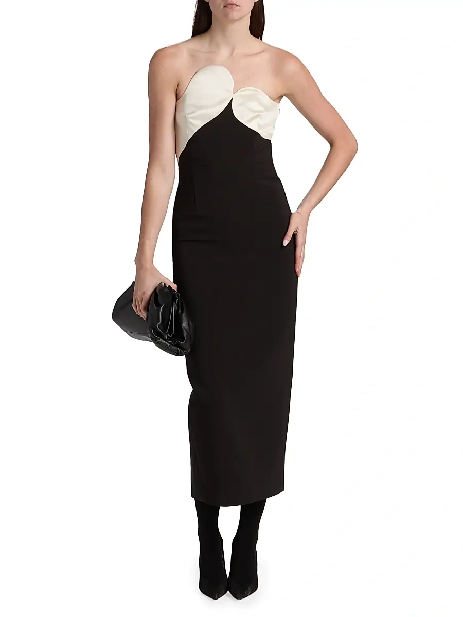 Et Ochs Women's Court Strapless Midi-Dress | Thumbnail 3 Et Ochs Women's Court Strapless Midi-Dress | Thumbnail 3