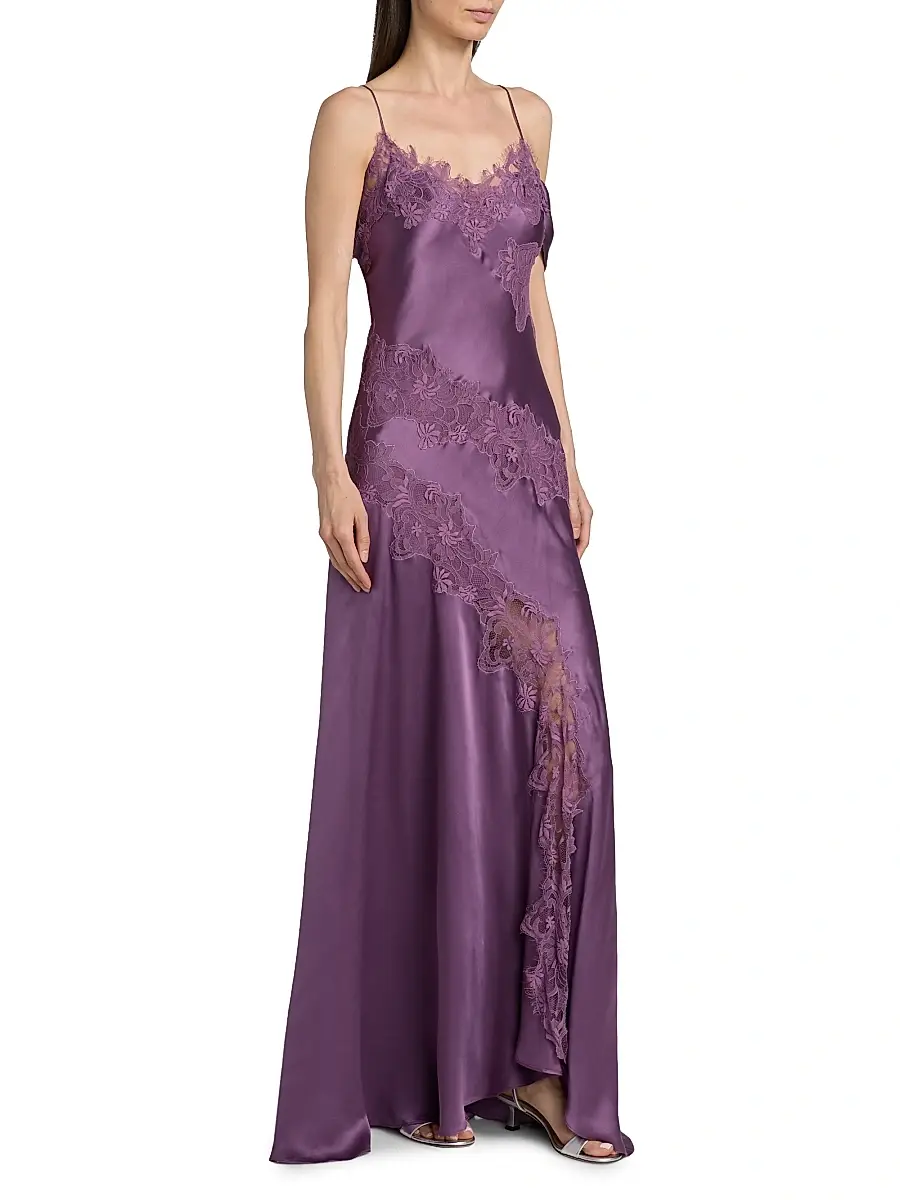 Amur Women's Reese Cascade Lace Gown | Thumbnail 4 Amur Women's Reese Cascade Lace Gown | Thumbnail 4