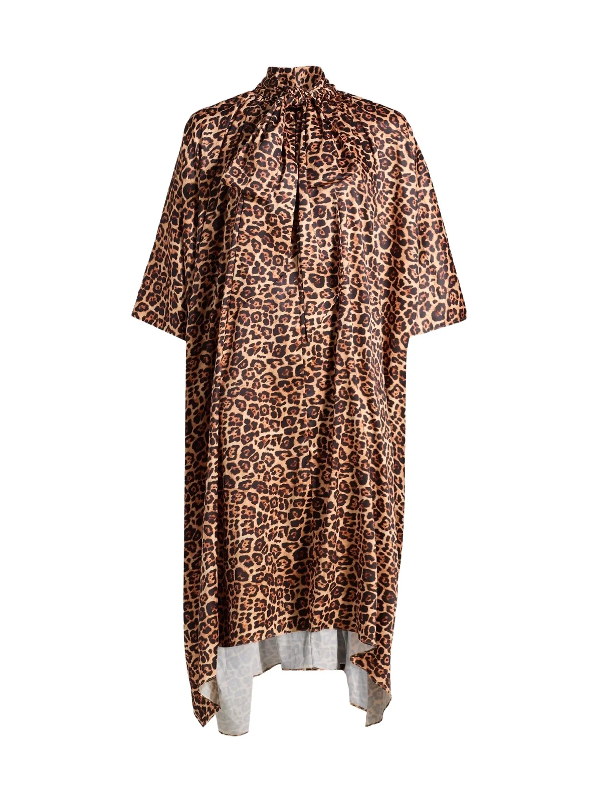 Women's Raini Leopard-Print Satin Midi-Dress Women's Raini Leopard-Print Satin Midi-Dress