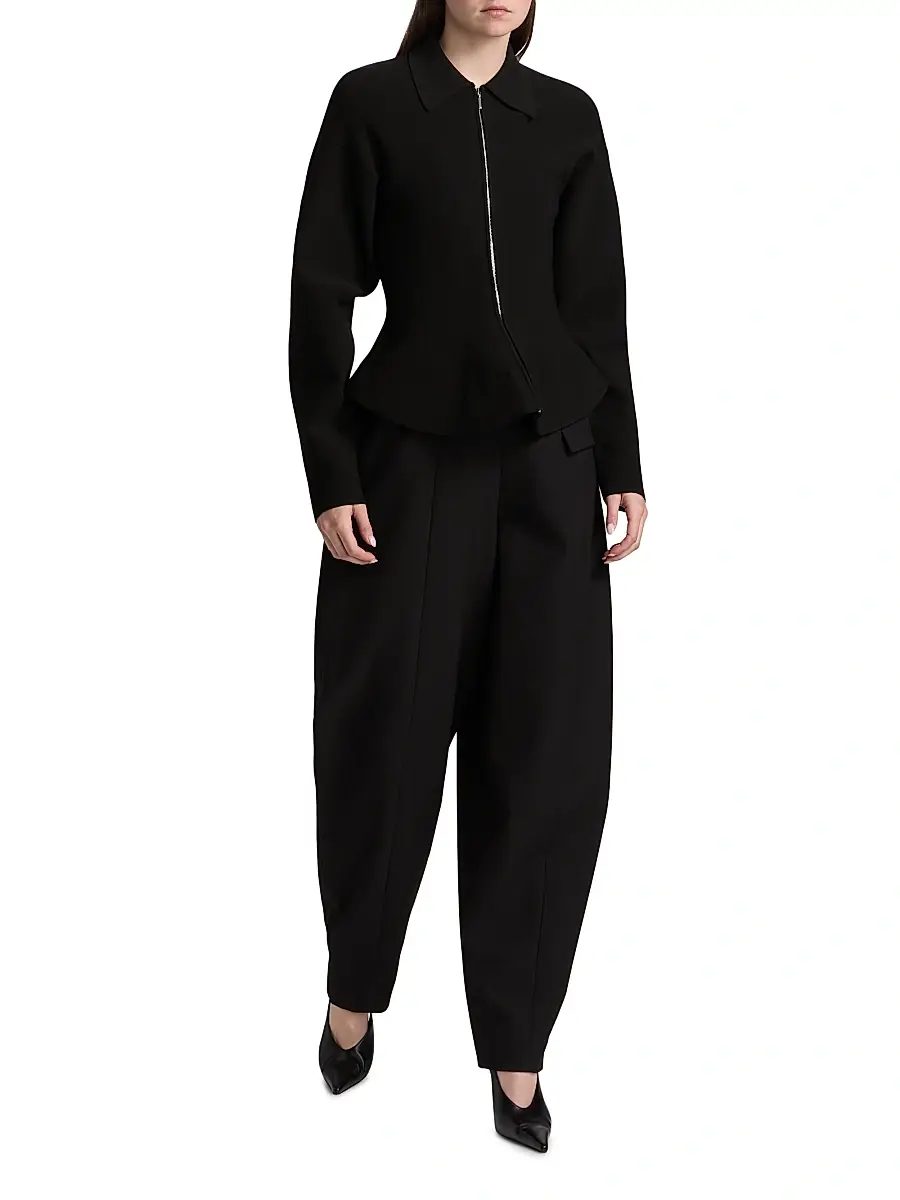 Et Ochs Women's Daphne Knit Zip-Front Jacket | Thumbnail 2