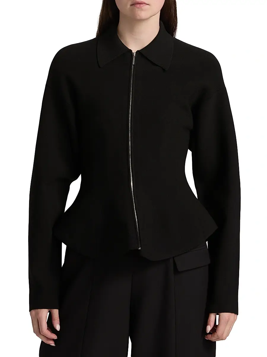 Et Ochs Women's Daphne Knit Zip-Front Jacket | Thumbnail 3