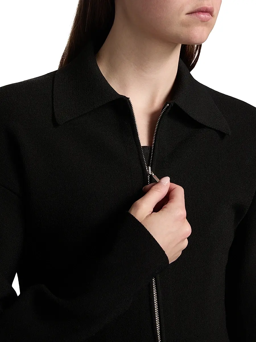Et Ochs Women's Daphne Knit Zip-Front Jacket | Thumbnail 6