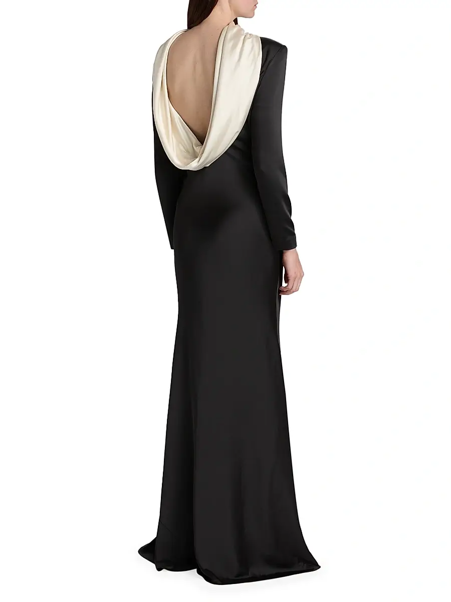 Et Ochs Women's Allegra Charmeuse Trumpet Gown | Thumbnail 5 Et Ochs Women's Allegra Charmeuse Trumpet Gown | Thumbnail 5