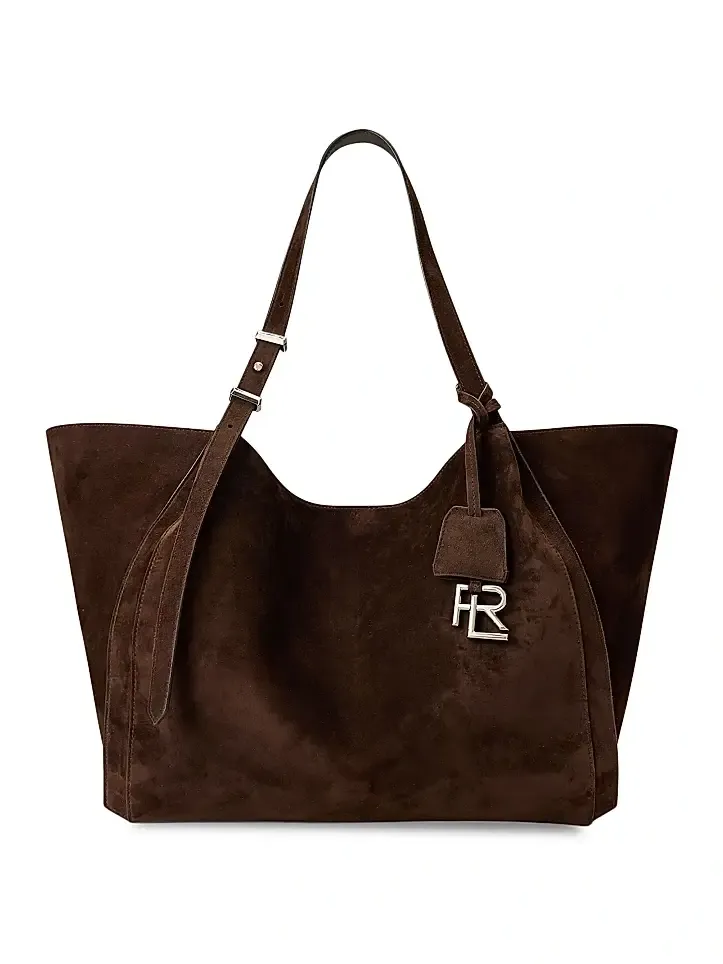 Women's Buckle-Detailed Suede Tote Bag Women's Buckle-Detailed Suede Tote Bag