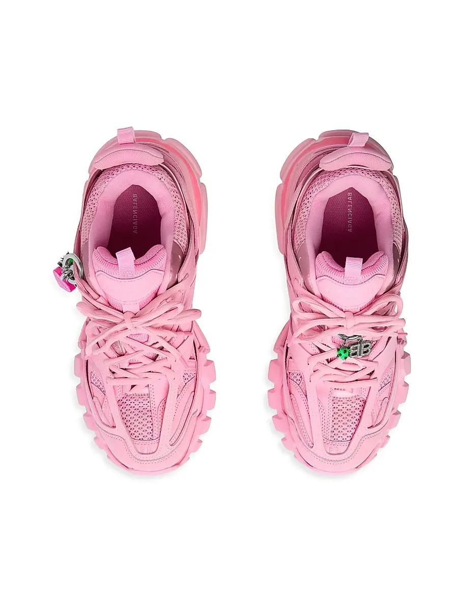 Balenciaga Women's Track Sneakers with Charms - Pink | Thumbnail 6 Balenciaga Women's Track Sneakers with Charms - Pink | Thumbnail 6