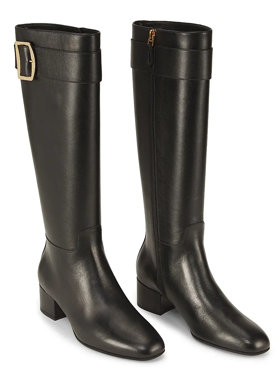 BALLY Women's Beloras Leather 40MM Long Boots | Thumbnail 2 BALLY Women's Beloras Leather 40MM Long Boots | Thumbnail 2