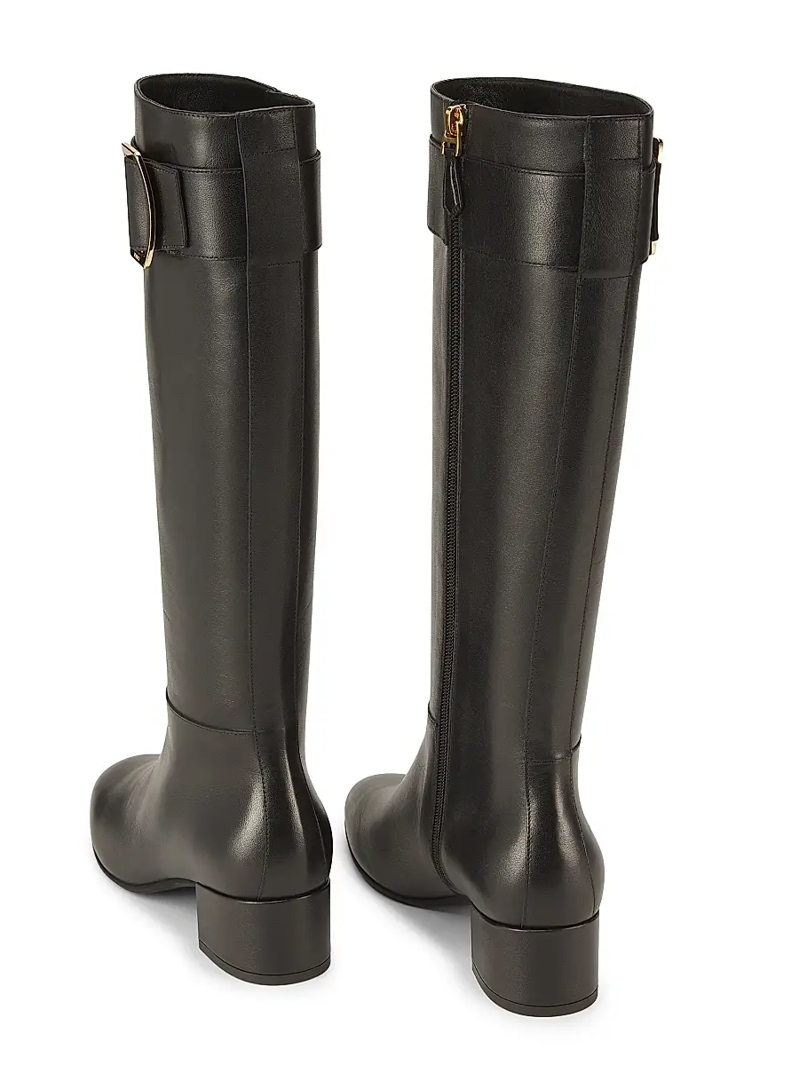 BALLY Women's Beloras Leather 40MM Long Boots | Thumbnail 3 BALLY Women's Beloras Leather 40MM Long Boots | Thumbnail 3