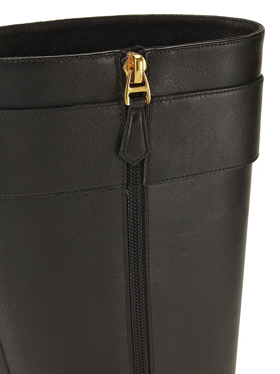 BALLY Women's Beloras Leather 40MM Long Boots | Thumbnail 6 BALLY Women's Beloras Leather 40MM Long Boots | Thumbnail 6