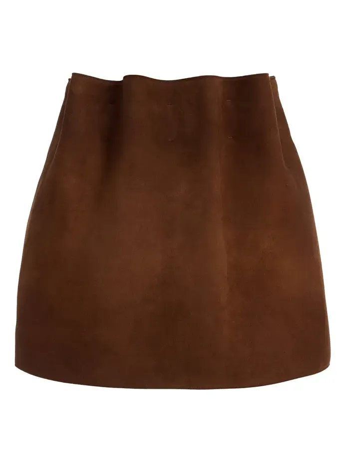 Suede Mini Skirt