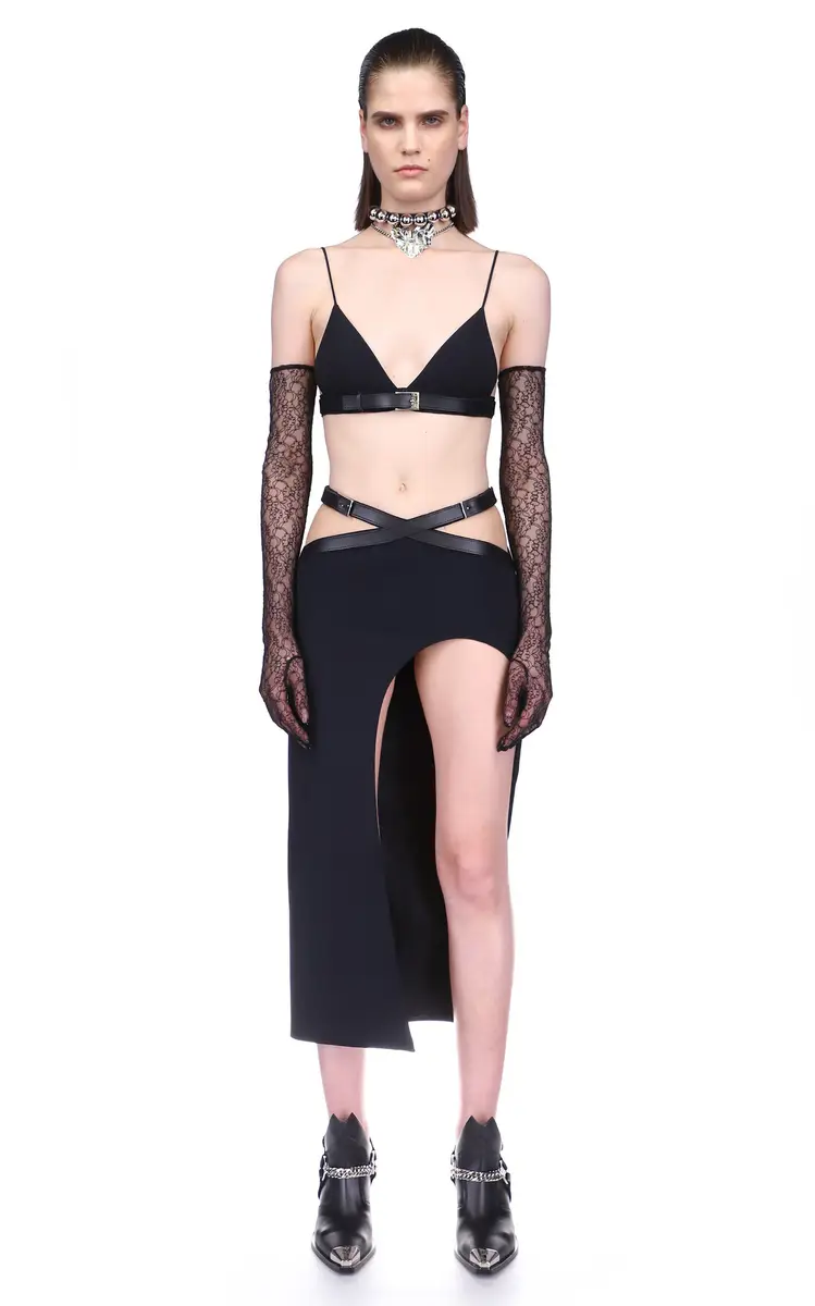 David Koma Buckle-Detailed Midi Skirt | Thumbnail 3 David Koma Buckle-Detailed Midi Skirt | Thumbnail 3