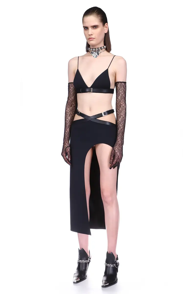 David Koma Buckle-Detailed Midi Skirt | Thumbnail 4 David Koma Buckle-Detailed Midi Skirt | Thumbnail 4