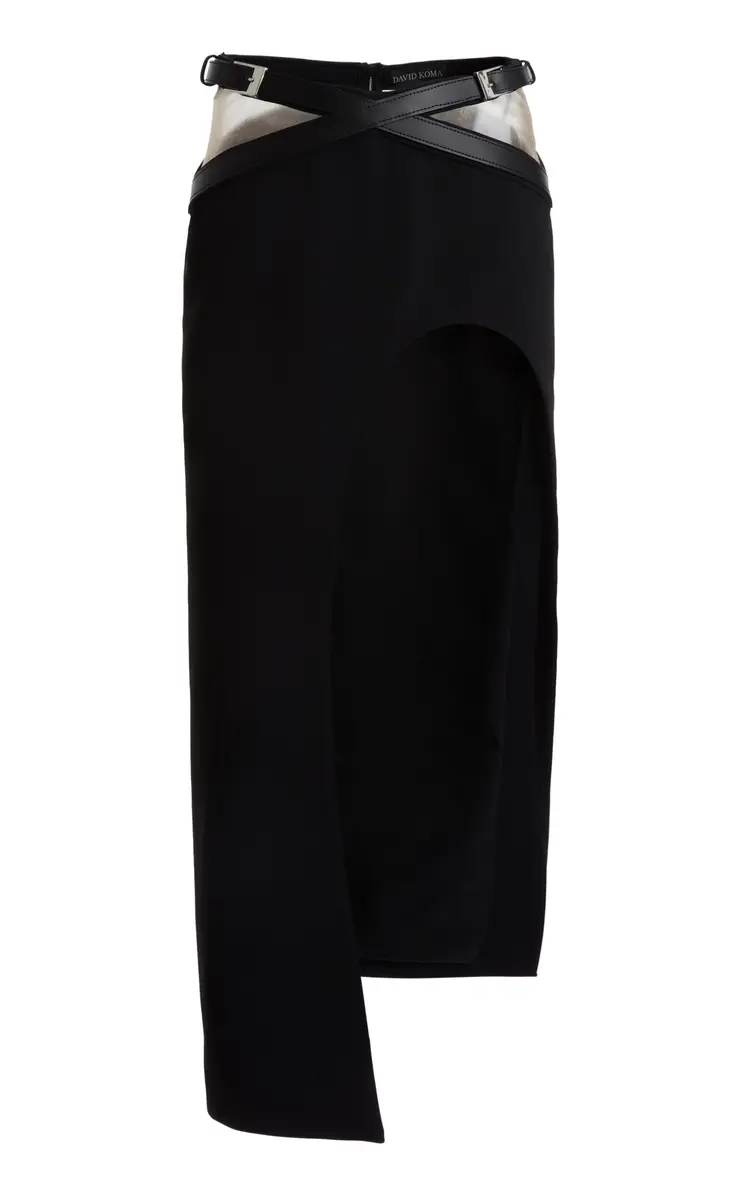 David Koma Buckle-Detailed Midi Skirt | Thumbnail 9 David Koma Buckle-Detailed Midi Skirt | Thumbnail 9