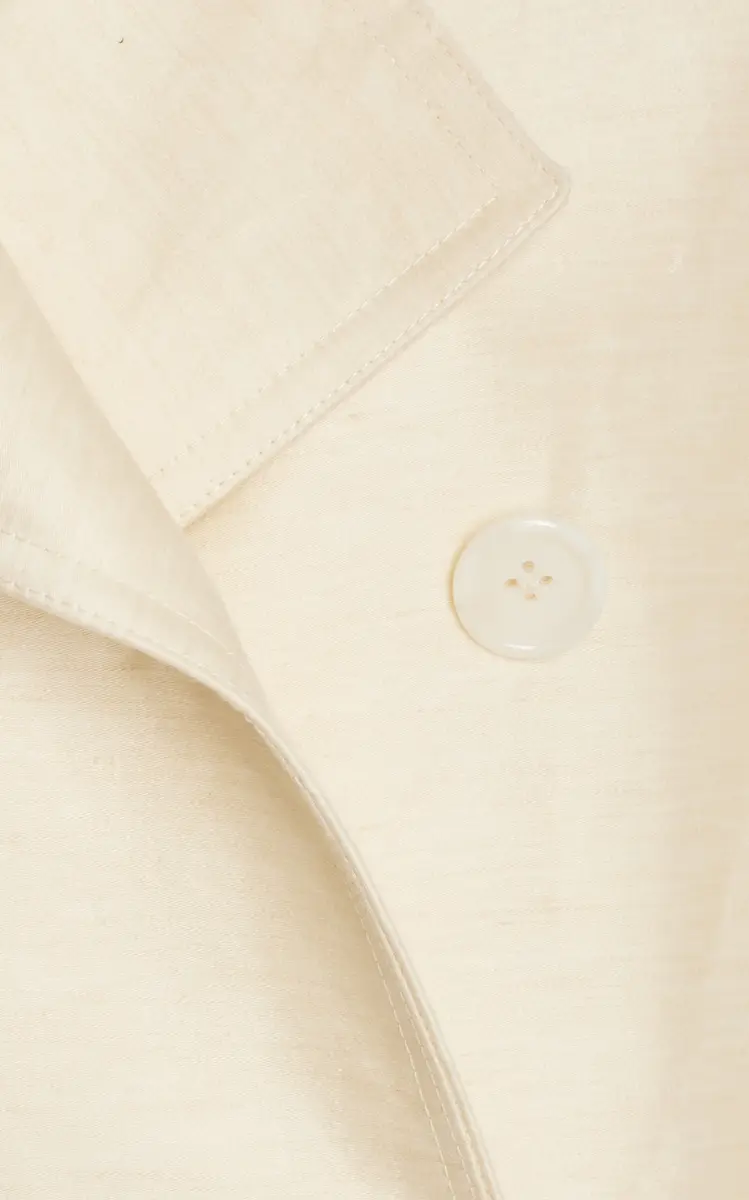 Brandon Maxwell The Ruby Linen-Silk Trench Coat | Thumbnail 6
