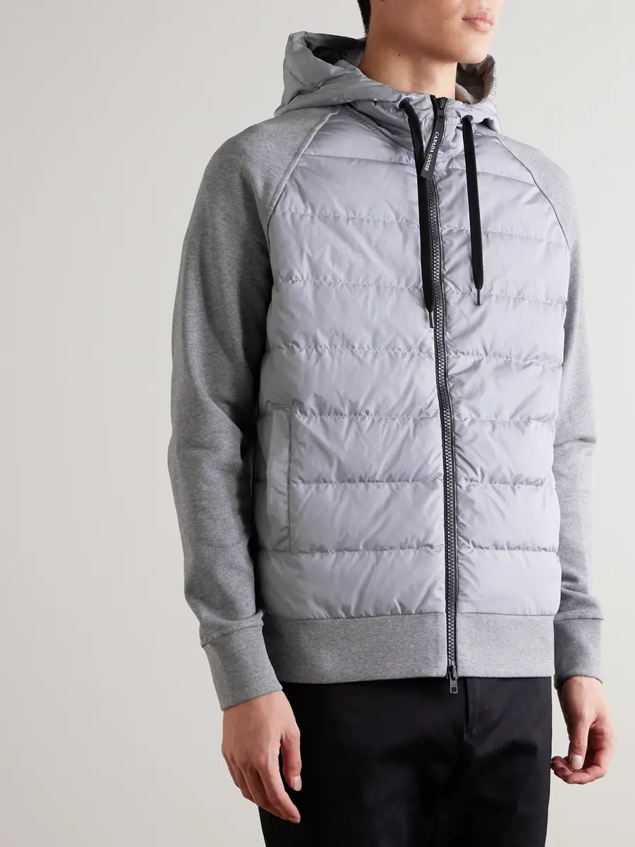Canada Goose HyBridge® Huron Quilted Shell and Cotton-Jersey Down Jacket - Men | Thumbnail 3 Canada Goose HyBridge® Huron Quilted Shell and Cotton-Jersey Down Jacket - Men | Thumbnail 3