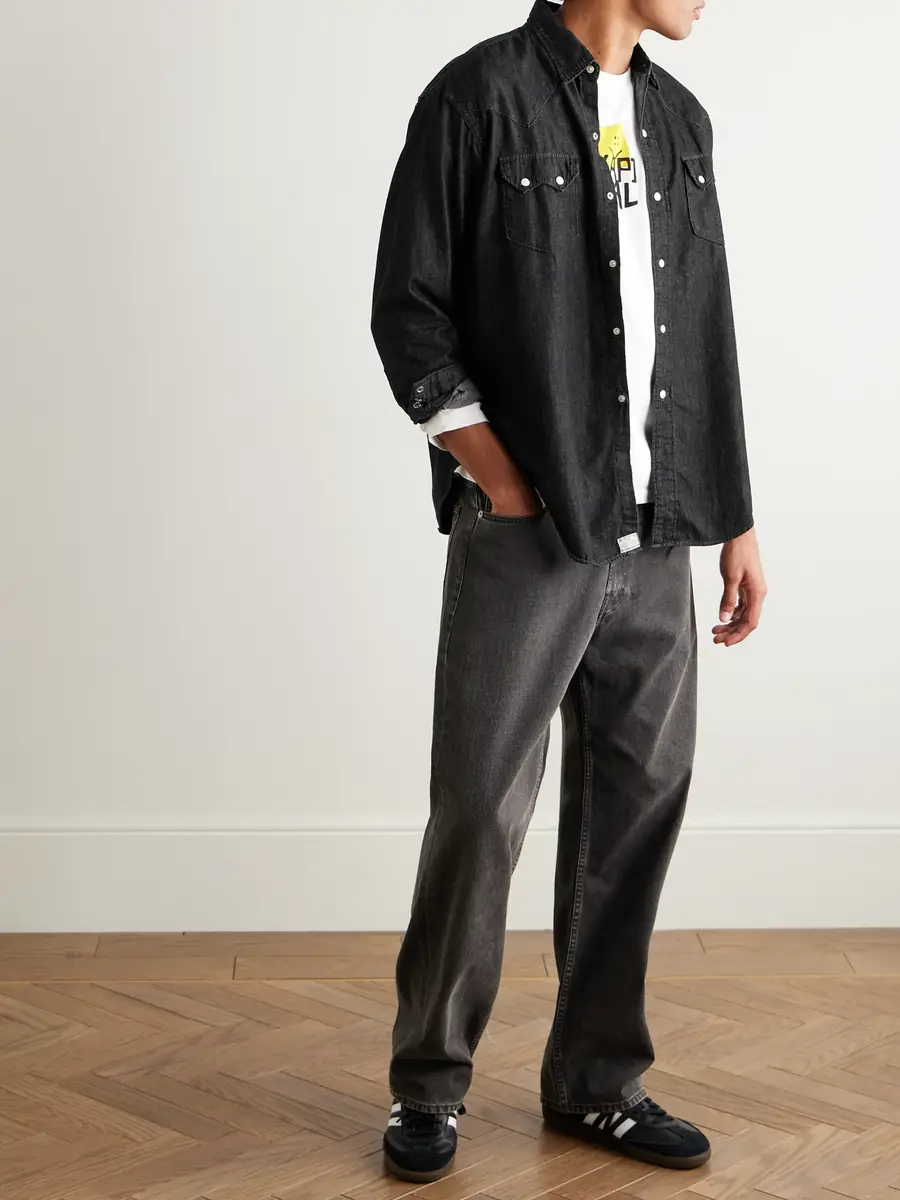 OrSlow Cotton-Chambray Western Shirt - Men | Thumbnail 2 OrSlow Cotton-Chambray Western Shirt - Men | Thumbnail 2