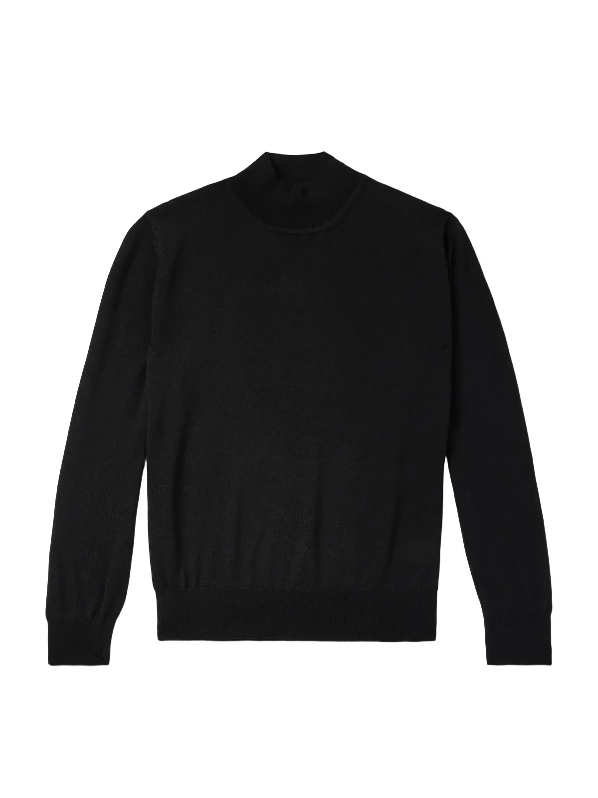 Merino Wool Mock-Neck Sweater - Men Merino Wool Mock-Neck Sweater - Men