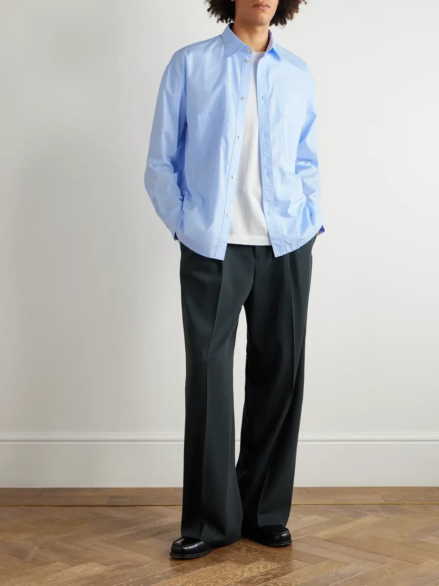 A Kind Of Guise Telmen Striped Organic Cotton-Poplin Shirt - Men | Thumbnail 2