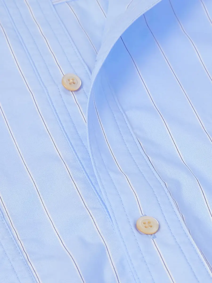 A Kind Of Guise Telmen Striped Organic Cotton-Poplin Shirt - Men | Thumbnail 5