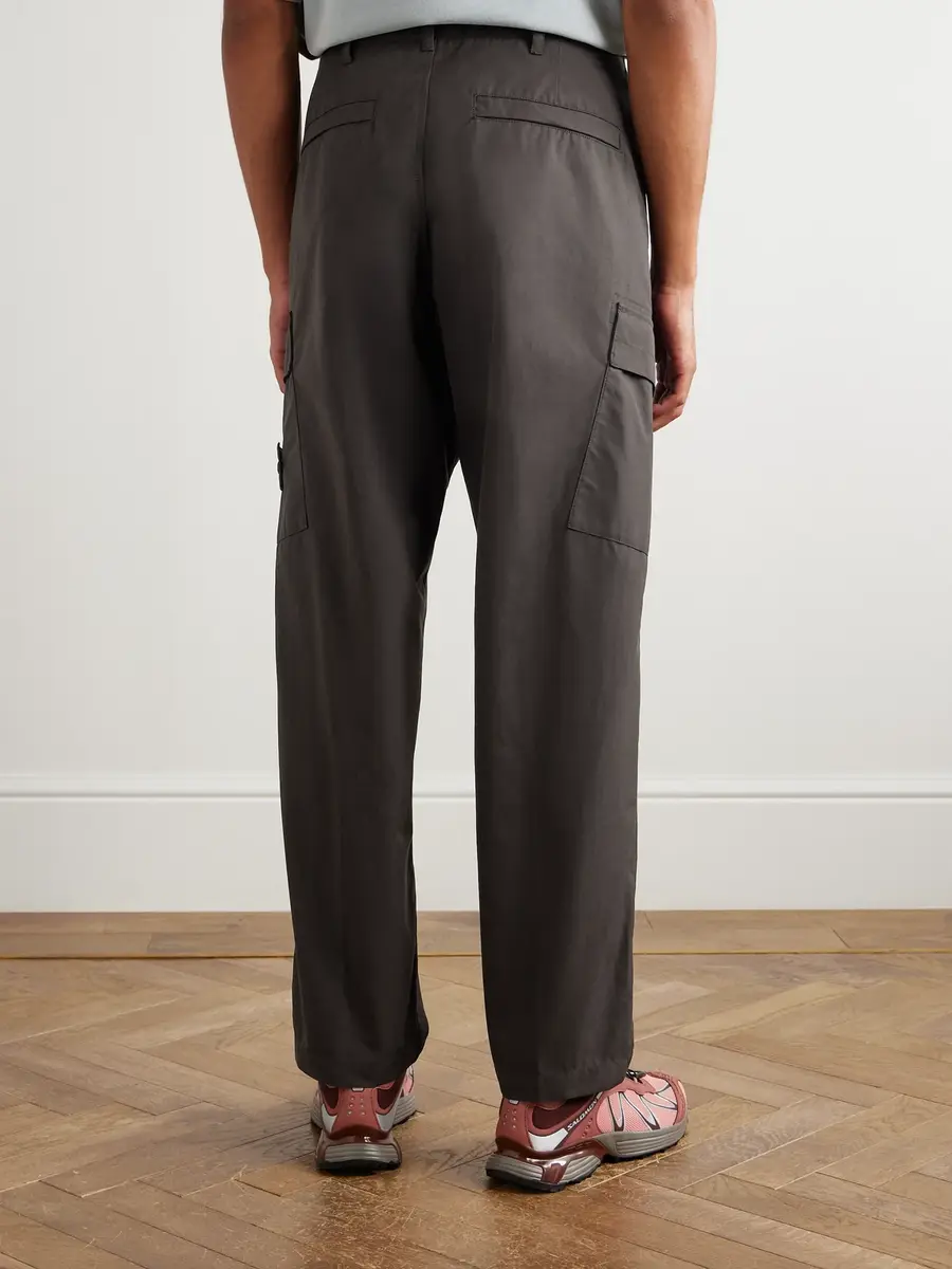 Stone Island GHOST Straight-Leg Logo-Appliquéd Cotton Cargo Trousers - Men | Thumbnail 4 Stone Island GHOST Straight-Leg Logo-Appliquéd Cotton Cargo Trousers - Men | Thumbnail 4