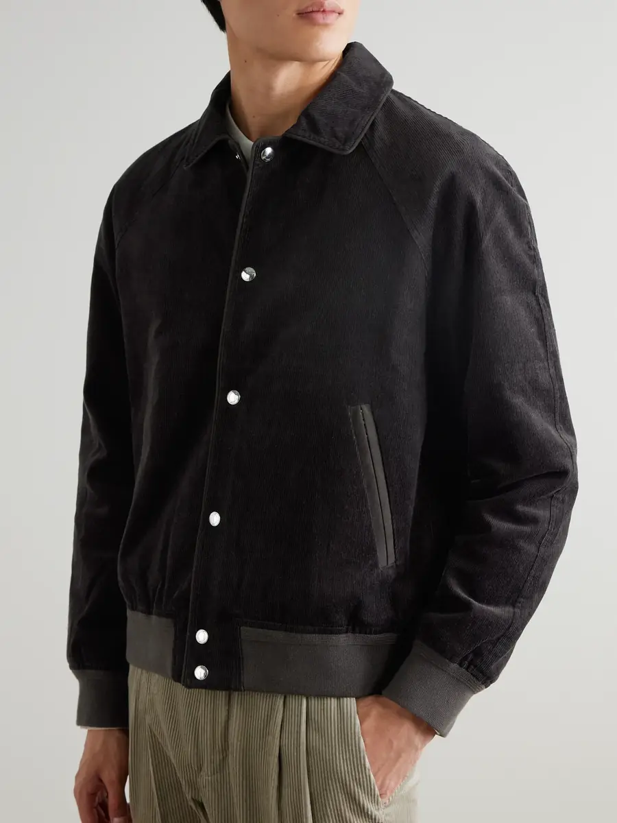 MR P. Suede-Trimmed Cotton-Corduroy Varsity Jacket - Men | Thumbnail 3 MR P. Suede-Trimmed Cotton-Corduroy Varsity Jacket - Men | Thumbnail 3