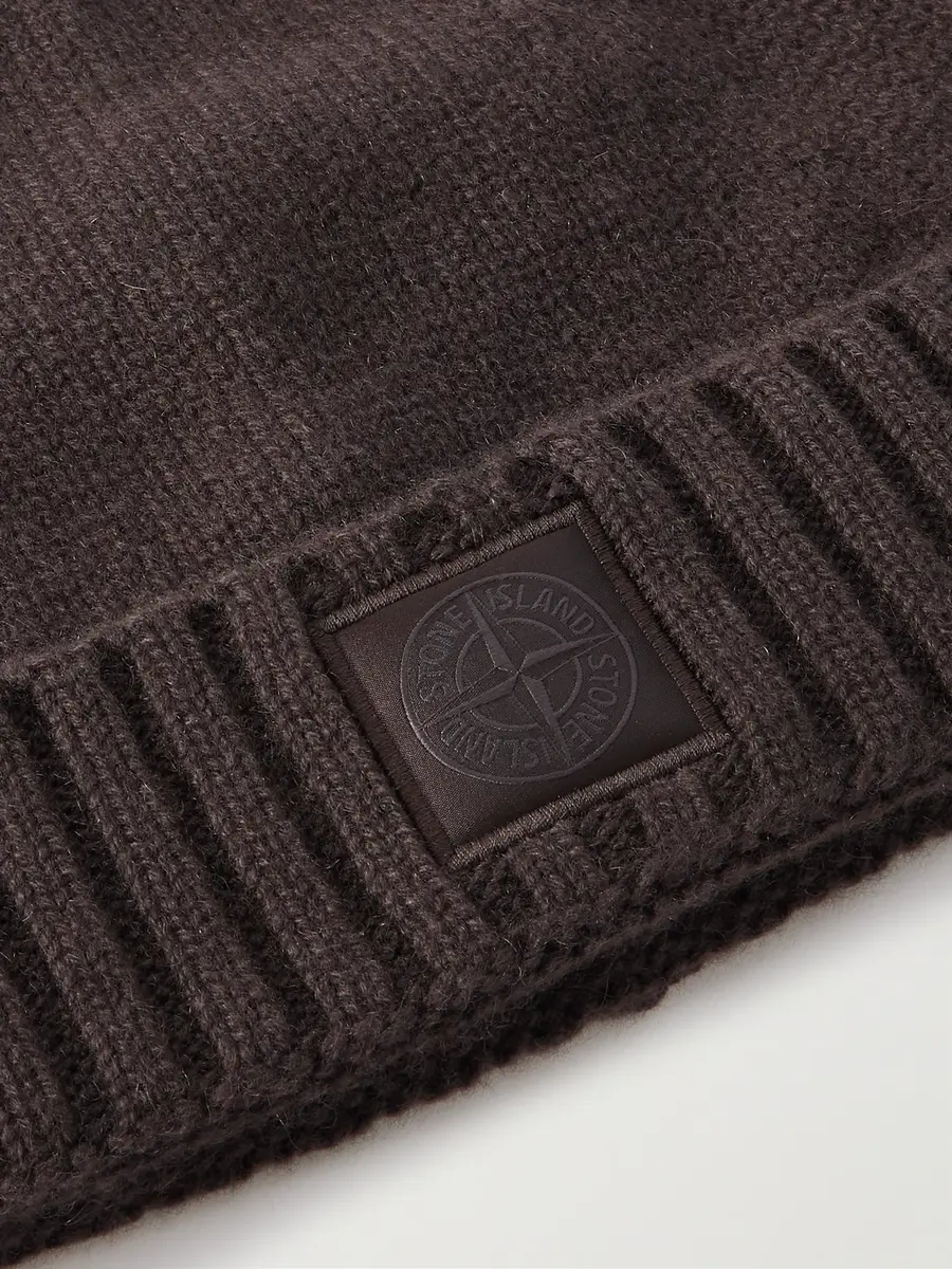 Stone Island GHOST Logo-Appliquéd Cashmere Beanie - Men | Thumbnail 2 Stone Island GHOST Logo-Appliquéd Cashmere Beanie - Men | Thumbnail 2